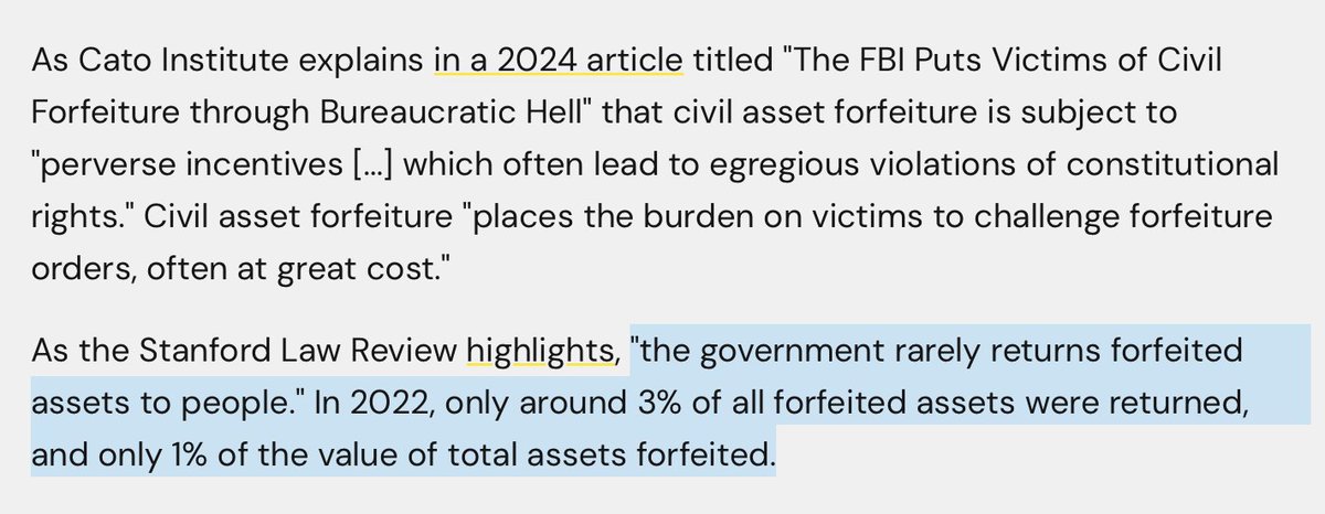 The US Government wanting to forfeit 127,000 BTC is exactly the kind of situation that should clarify to everyone what perverse incentives the Strategic Bitcoin Reserve is birthing in the US.

Sure, the DOJ’s press release talks about “fighting for the victims” – but In 2022, the