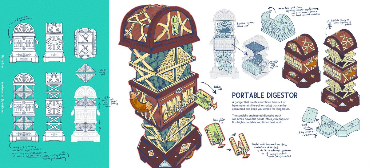pineappledandy_'s tweet image. It's #PortfolioDay again?! 😱
Hello! I'm Maria, I'm a concept artist for games based in Germany! I'm still looking for work since the layoffs in the industry💔
open to fulltime work inside Germany/EU asap! 👷💪
💌 mariaeom.art@gmail
☀️artstation.com/maeom