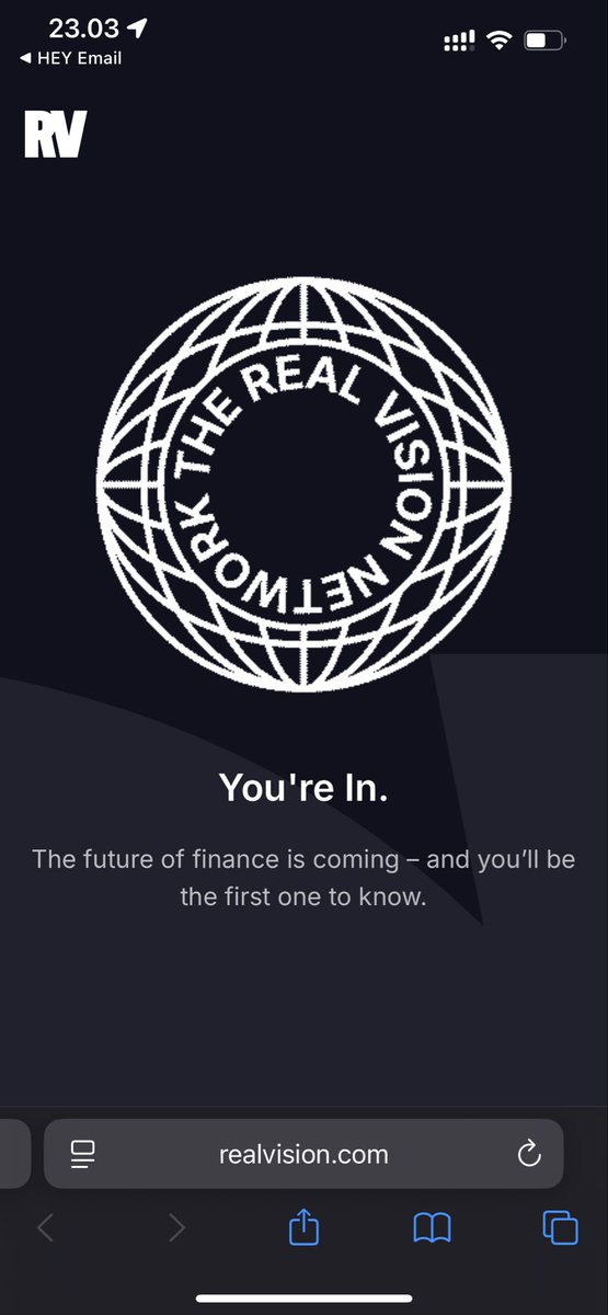 KSkaaning's tweet photo. @RealVision Can’t wait to see the next iteration https://t.co/botLyAmQPG