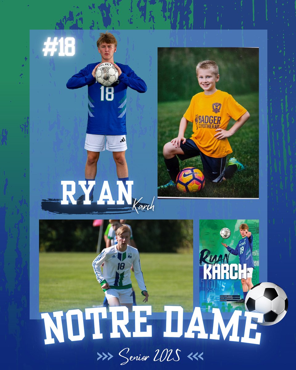 NDAsoccer's tweet photo. ⚽️ Senior Spotlight: Ryan Karch #18
Ryan joined the varsity squad this season and has made a strong impression with his hard work and positive attitude. Always ready to step up and support his teammates, he’s a valued part of the Triton family. https://t.co/T2ZR1evf4Z