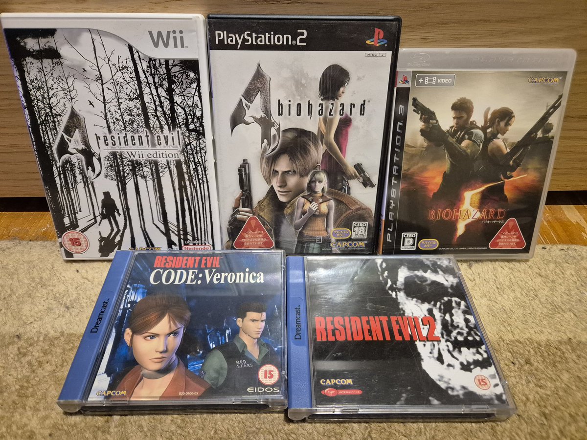 My lill RE collection. #ResidentEvil