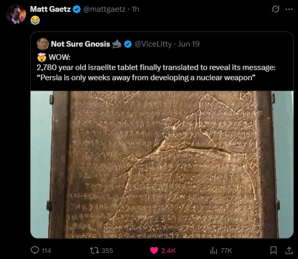 Please help

Hey <a href="/elonmusk/">Elon Musk</a> <a href="/ViceLitty/">Not Sure Gnosis 🦈🐆</a> needs to be unsuspended just like <a href="/Antunes1/">𝐀𝐍𝐓𝐔𝐍𝐄𝐒</a> and @anarseldain and <a href="/avaricum777/">captive dreamer</a> because he received a manual and unfair ban, identical to the one that <a href="/Antunes1/">𝐀𝐍𝐓𝐔𝐍𝐄𝐒</a> received from Nikita Bier, that seems to have been placed on his account for this