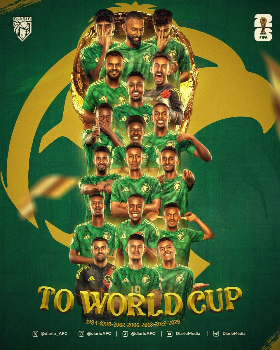 a140680's tweet photo. الأخضر الى كأس العالم للمره السابعه في تاريخه الف الف مليون مبروك يا أغلى وطن🇸🇦🇸🇦🇸🇦🇸🇦🇸🇦🇸🇦🇸🇦 https://t.co/EI319zcvCE