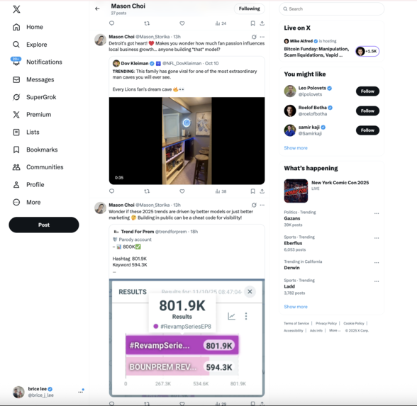 wandb's tweet image. Best use of @browserbasehq: AVAX (AI Viral Agency on X)
@brice_j_lee @mason_storika @jaypark_storika
They built an AI social media team that hires/fires itself. Its intelligence starts with a clever data pipeline: using Browserbase remote browsers to capture Google trends &…