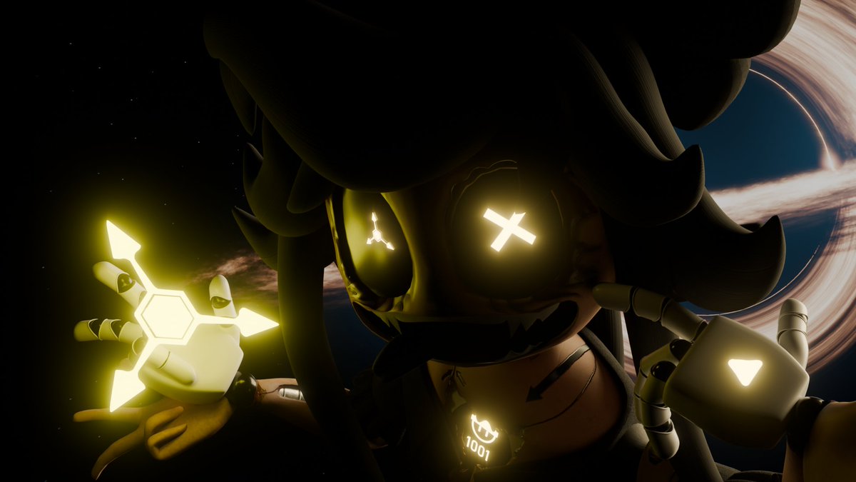 Hello!!! I'm back with q quick render, I was feeling pretty Motivated today, so i made this render for you all!!!  It may or may not be a quick teaser for something, who knows, Only time will tell! #murderdrones #cyn #cynessa