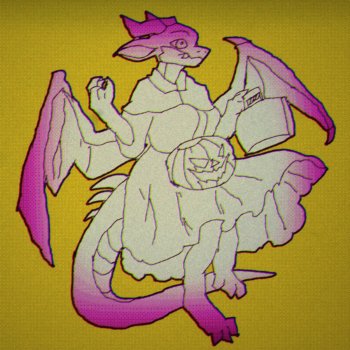 rainydrake's tweet photo. #halloween season #dragon #furryart https://t.co/Ho3dbh0h59