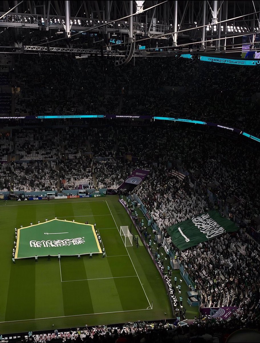 مبروك يا اغلا وطن 💚

#السعودية_كأس_العالم
#السعوديه_العراق