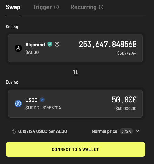 iGetAlgo's tweet image. All these swaps through routers just to lose $1,100-$1,700 on the swap... 🫠 #FML $ALGO