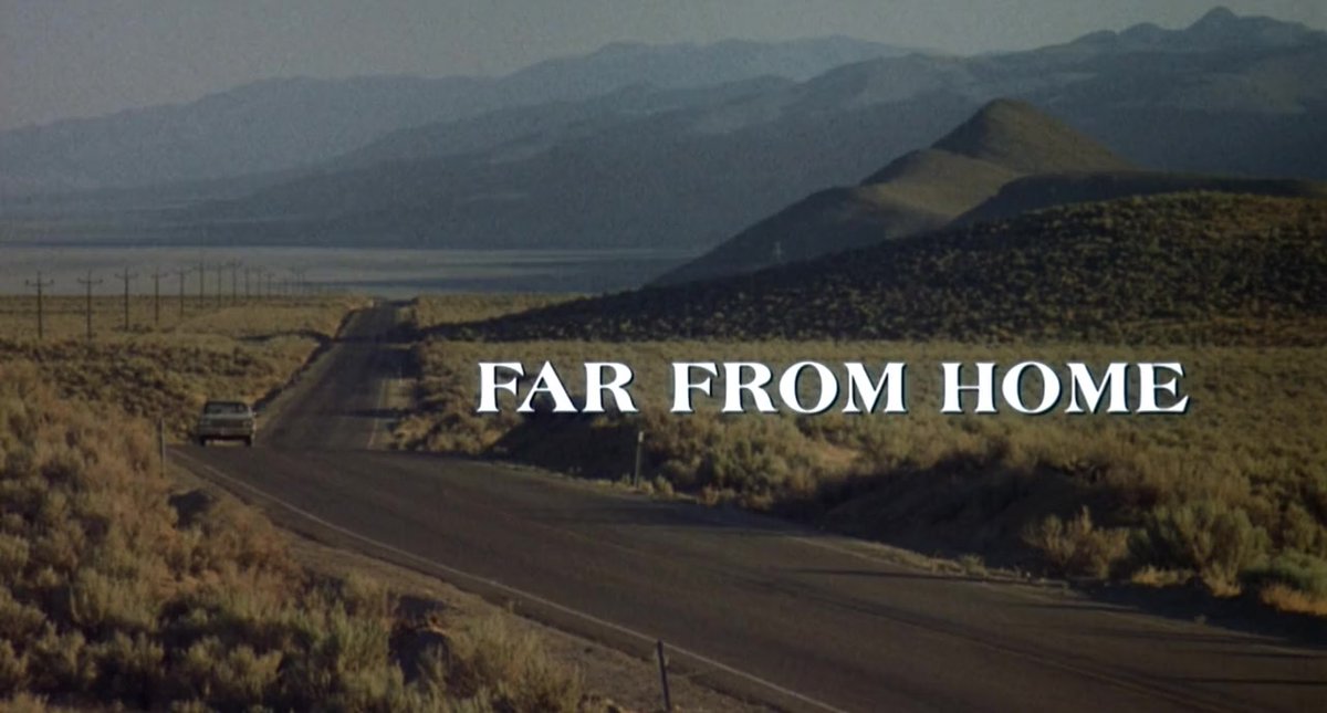 Far From Home (1989) - Not much better than a tight, 89 minute forgotten thriller with nothing on its mind but brooding atmosphere and insanity. Written by Halloween III director Tommy Lee Wallace, and starring the underrated Matt Frewer.