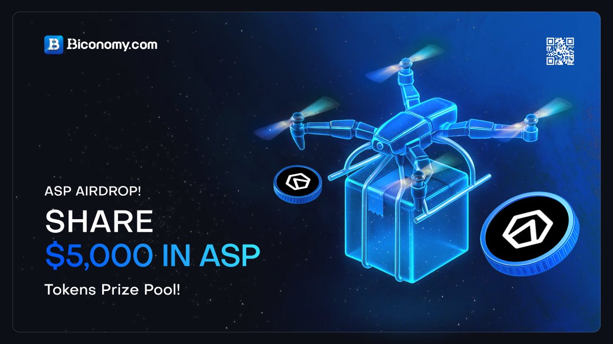 BiconomyCom's tweet photo. 🚀 Share $5,000 in $ASP Airdrop, Enjoy Welfare from #Aspecta! 🚀
To thank all https://t.co/egaqT81Snr global users for your long-term support and celebrate the listing of @aspecta_ai , we are giving away $5,000 $ASP to share with #airdrop participants!💎
📅Activity time: 10/16/2025 00:00 – 10/26/2025 00:00 (UTC)
🎁Bonus:
>>>Step 1 Have or Sign Up a https://t.co/egaqT81Snr account.
>>>Step 2 Follow @BiconomyCom , and join the https://t.co/egaqT81Snr Telegram.
https://t.co/vGtrWAW0d3
>>>Step 3 Fill out: Gleam form.
https://t.co/uniojvUb2c
Full details👉 https://t.co/fQYlrduCdH
#BiconomyCom #BIT #crypto #blockchain #cryptocurrency #cryptomarket #web3 #altcoins #memecoins #cryptocurrencies #airdrops #giveaway #giveaways #cryptocommunity