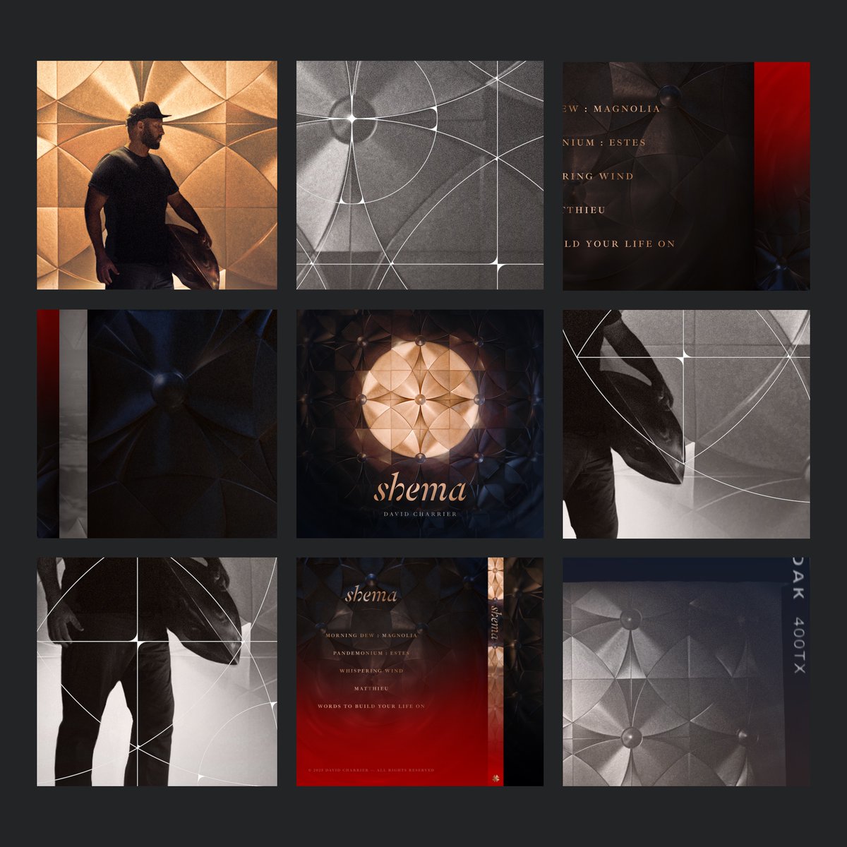 Some recent creative work for a musician : creative direction, design, photography, 3D, packaging, the whole works ... Love these all in one full-stack creative projects #Gesamtkunstwerk