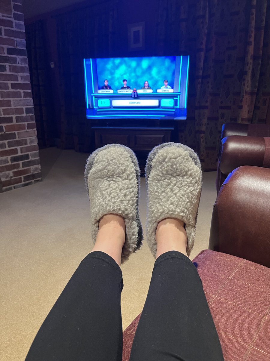 Herdwick wool slippers for those cooler months. Well, it works for Herdwick sheep.