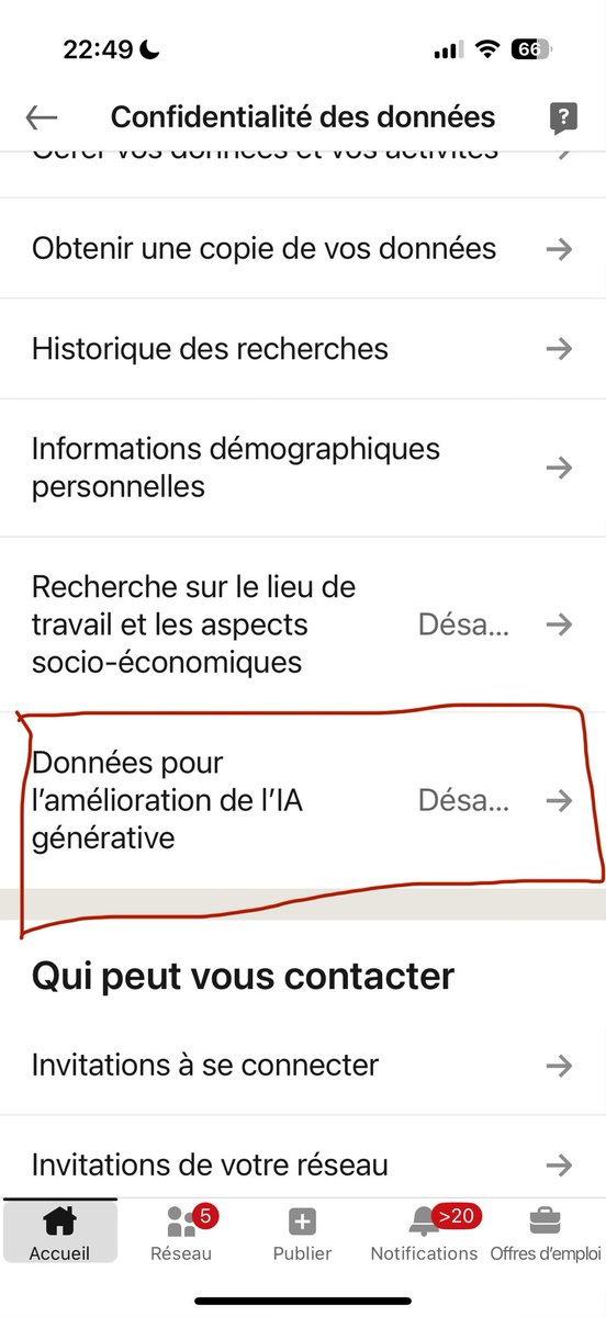 TechAndapp_fr's tweet image. Attention ⚠️ LinkedIn va exploiter vos publications et vos données pour entraîner son outil d’intelligence artificielle si vous ne désactivez pas cette option