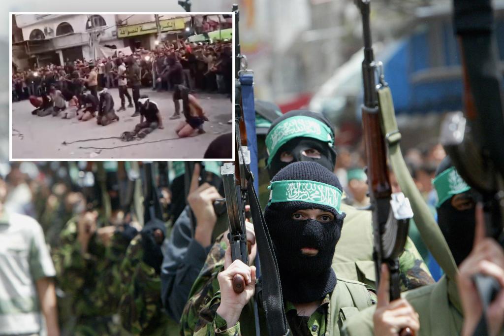 nypost's tweet photo. Terrified Gazans fear Hamas won’t disarm as terrorists massacre Palestinians: ‘They’re everywhere again’ https://t.co/O2RNIQo25m https://t.co/HEBSL44b9K