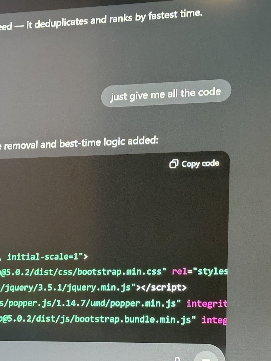 And that’s on vibe coding