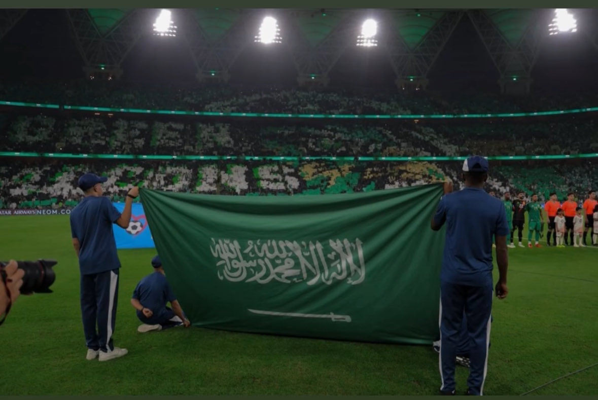 الحمدلله ألف مبرووووك للشعب السعودي كافة 
💚💚💚💚💚🦅🦅

#السعوديه_العراق