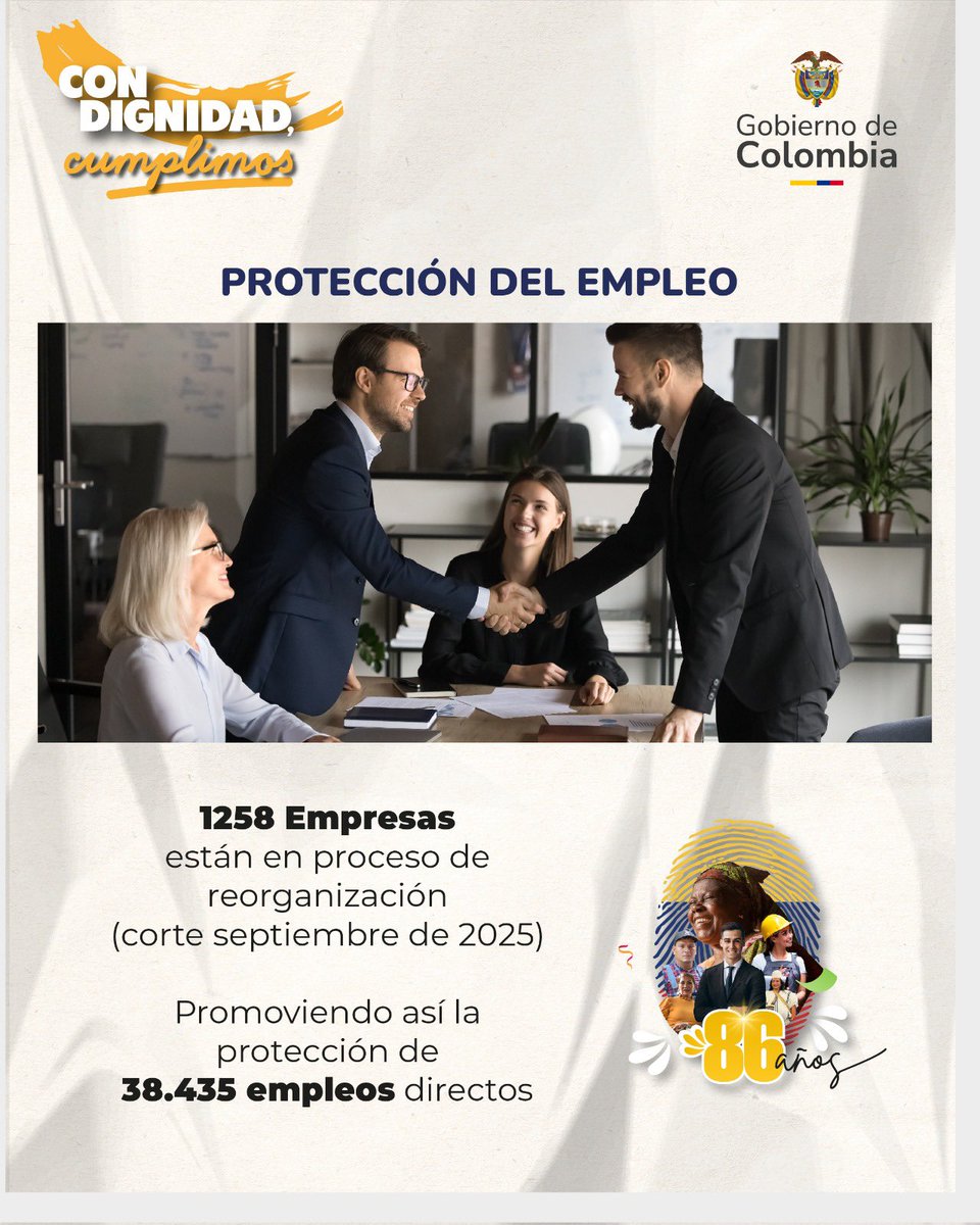 #86AñosDejandoHuella 🎉 | Gracias a todos nuestros colaboradores y a quienes hacen parte de esta historia de progreso

Orgullosos de nuestro legado, comprometidos en seguir dejando huella.