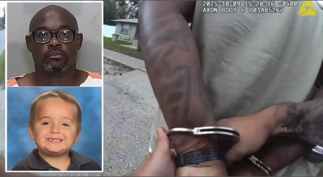 angrifrog's tweet photo. The man who stabbed a 6-year-old to death and was released from prison early has been re-arrested in Florida near an elementary school.
Ronald Exantus was convicted in 2015 after stabbing Logan Tipton so hard in the head with a butcher's knife that the knife bent.
The Marion County Sheriff’s Office says they arrested Exantus near Sunrise Elementary School for failing to register as a felon, as required by Florida law.
Exantus was discovered living in a home adjacent to the elementary school and blocks from another school. He failed to register as a felon within 48 hours.
Why was he released from prison for stabbing a 6 year old to death?