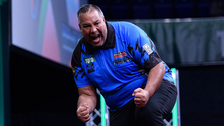 dartingupdates's tweet photo. WATTIMENA IN THE SEMIS!
๐ณ๐ฑ Jermaine Wattimena eases past ๐ณ๐ฑ Chris Landman 6-1 to reach the Semi-Finals of #PC31. https://t.co/dmtq02M1Lp