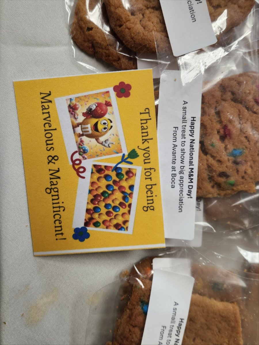 AvanteGroupInc's tweet image. M&amp;amp;M Day at Avante at Boca Raton! 
Our residents and team had a blast celebrating with bright colors, sweet treats, and laughter! #AvanteAtBocaRaton #AvanteStrong #MMDay #ResidentActivities #SkilledNursing #SweetCelebrations #FloridaCare #CommunityJoy