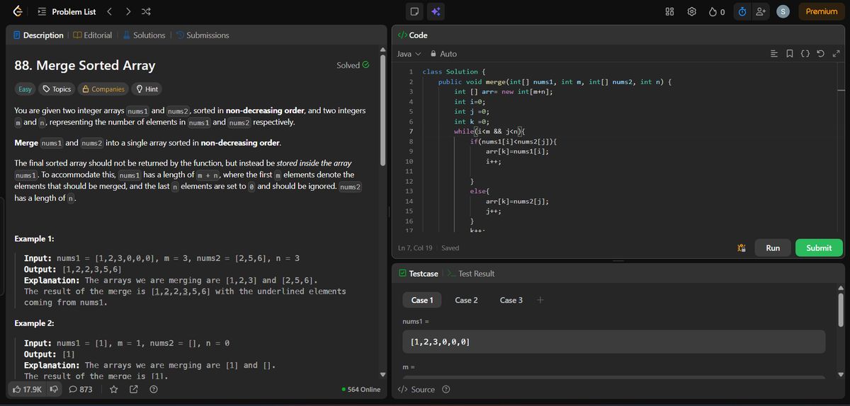 Siddharth7451's tweet image. I learned Merge Sort and solved following problems
1.Merge sorted array.
2.find the kth smallest element using merge sort.
3.sort the array using merge sort.
Thanks to @kunalstwt and @WeMakeDevs
#DSAwithKunal #recursion #LeetCode #problemsolving #datastructures