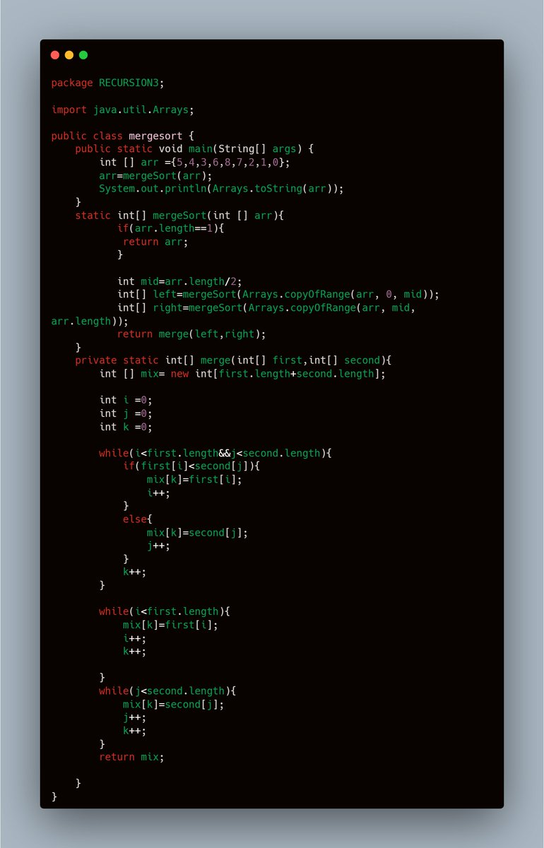 Siddharth7451's tweet image. I learned Merge Sort and solved following problems
1.Merge sorted array.
2.find the kth smallest element using merge sort.
3.sort the array using merge sort.
Thanks to @kunalstwt and @WeMakeDevs
#DSAwithKunal #recursion #LeetCode #problemsolving #datastructures