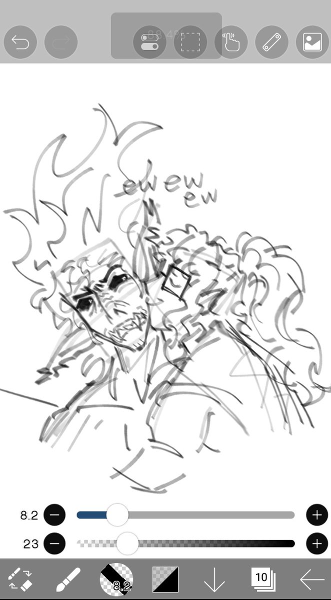 #sciset doodle but it's demon sunset woah