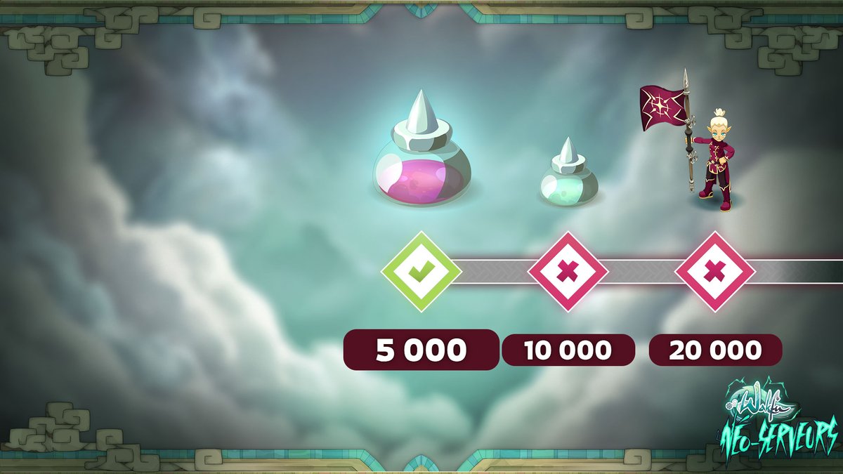 🎉 Déjà 5 000 recrues enrôlées pour les Néo-Serveurs #WAKFU !

🎁 Une potion de butin sera remise à chaque soldat préinscrit. La campagne continue : cap sur les 10 000 !

✏️ Rejoignez les rangs : wakfu.com/fr/neo-serveurs