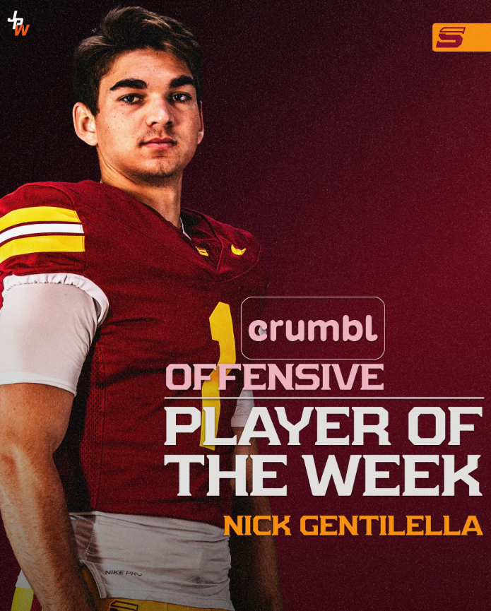 This past week against Mt. San Jacinto College I was Player of the Week, with 5 Catches for 115 Yards and Scored 2 Td's
<a href="/Saddleback_FB/">Saddleback College Football</a> <a href="/coachfischer7/">Jeff Fischer</a> <a href="/CoachLukeSC/">Coach Williams Fierro</a> <a href="/CoachSekander/">Zadi Sekander</a> <a href="/CoachProodian/">CoachProodian</a> <a href="/sicilia_brandon/">Brandon Sicilia</a> <a href="/JUCOFFrenzy/">JUCO Football Frenzy</a> <a href="/JacksonMoore247/">Jackson Moore</a>
<a href="/BradyWhite223/">Brady White</a> <a href="/FBCoachHardaway/">DelVon Hardaway</a>