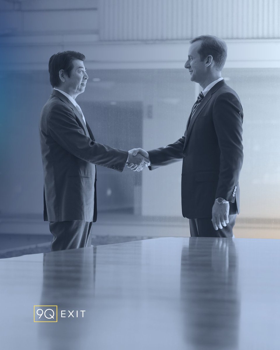 9Qexit's tweet image. The right time to join forces is when you&apos;re at your strongest, not when you need an exit. 9Q Exit helps founders time their moves perfectly.

#StrategicTiming #BusinessStrength #FounderWisdom