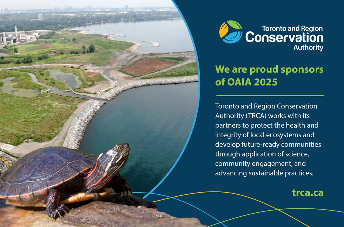 OAIA (@oa_impactassess) on Twitter photo OAIA would like to thank <a href="/TRCA_HQ/">Toronto and Region Conservation Authority</a>, one of our #GoldSponsors for #OAIA2025! We couldn’t do it without you!
TRCA is proud to return as a Gold Sponsor of the Ontario Association for Impact Assessment (OAIA) 2025 Conference.
Learn more: trca.ca
#OAIA2025 #TRCA OAIA would like to thank <a href="/TRCA_HQ/">Toronto and Region Conservation Authority</a>, one of our #GoldSponsors for #OAIA2025! We couldn’t do it without you!
TRCA is proud to return as a Gold Sponsor of the Ontario Association for Impact Assessment (OAIA) 2025 Conference.
Learn more: trca.ca
#OAIA2025 #TRCA