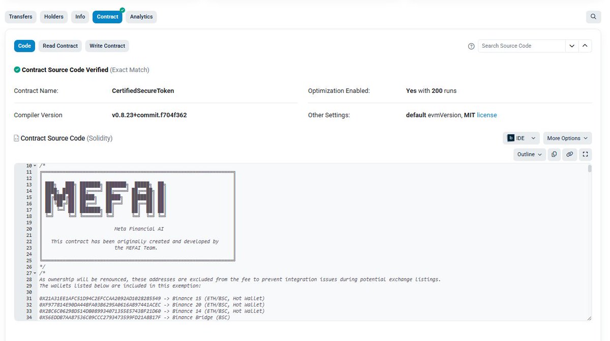 MEFAI REVENUE MODEL -  NEW $MEFAI 🔥BURN 🔥

In the crypto world, any project with a revenue model based on team tokens is doomed to fail. MEFAI operates with its own entirely unique revenue model.Mefai hasn't any team token.

MEFAI's revenue model is built on two core