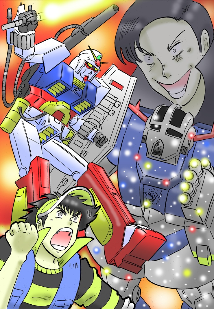 RX-78-2(ガンダム) 「#プラモ狂四郎連載開始 昨日『エスパー太郎』描いて今日はプラ狂連載開始日なのかあ」|ジ・アーティスト・フォーマリー・ノウン・アズ・チャーリィのイラスト