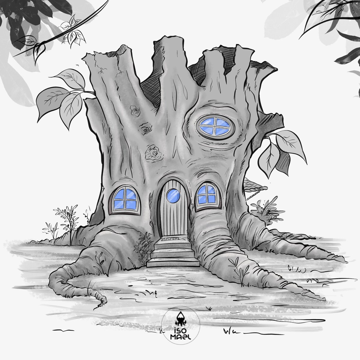 Come on, let’s get back on the train 🚃 
#INKTOBER DAY 14 : TRUNK 
.
#inktober2025 #inktober #inktobertrunk2025day14 #inktobertrunkday14 #isomael <a href="/inktober/">Inktober</a>