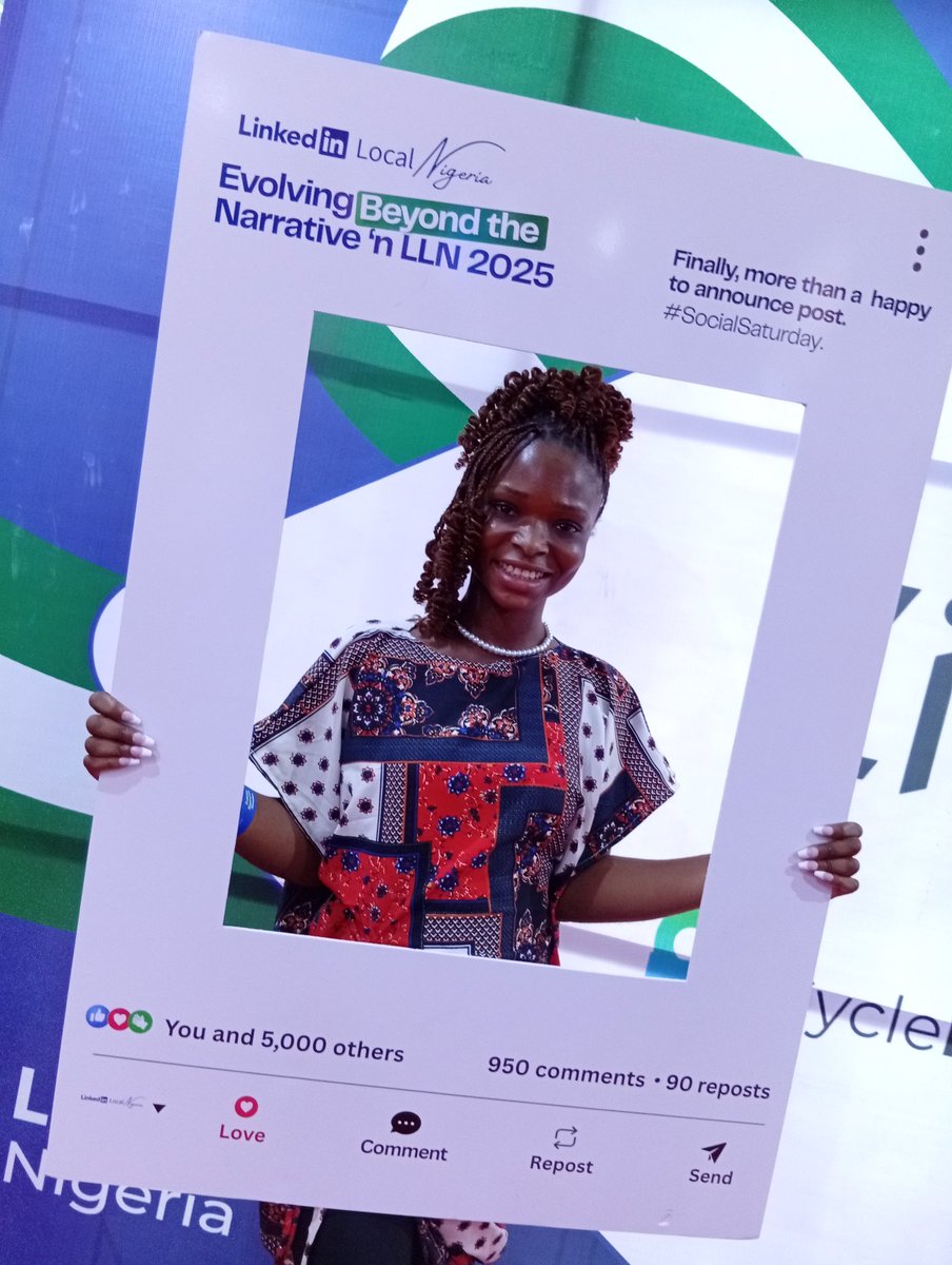 Racheal_Afe's tweet image. Two Saturdays ago, I traveled from Ondo to Lagos for LinkedIn Local Nigeria, and it was worth it! 

Some lessons I took home:

📌  Be confident in your difference.

 📌 Move from hustling to legacy mindset.

📌 Focus on what you can control

#LLN25 #LinkedInLocal #AfeRacheal