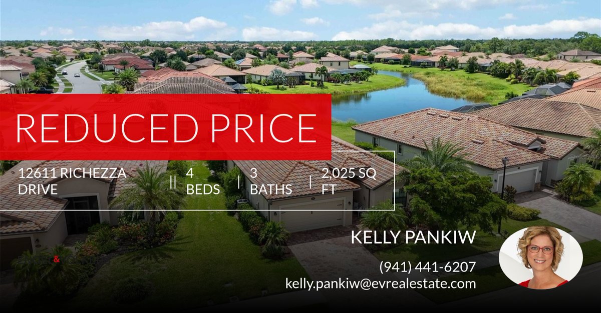 K17pankKelly's tweet photo. 📍 Reduced Price 📍 This recently reduced home at 12611 Richezza Drive in Venice won't last long, so, don't wait to set up a showing! Reach out here or at (941) 441-6207 for more information!

Kelly Pankiw
Real Estate Advis... https://t.co/QVnCuPStfM https://t.co/eiA7jbNR18