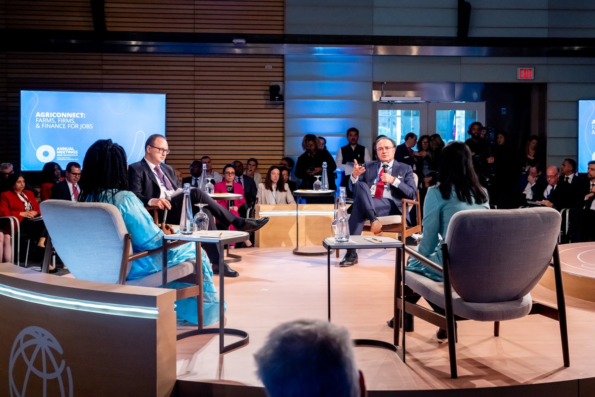 Delighted to join <a href="/WorldBank/">WorldBank</a> Group President Ajay Banga and partners for the launch of #AgriConnect at the #WBGMeetings.

Together, we’re investing in smallholder farmers—expanding their access to inputs, infrastructure, finance, skills, and markets to drive job creation and