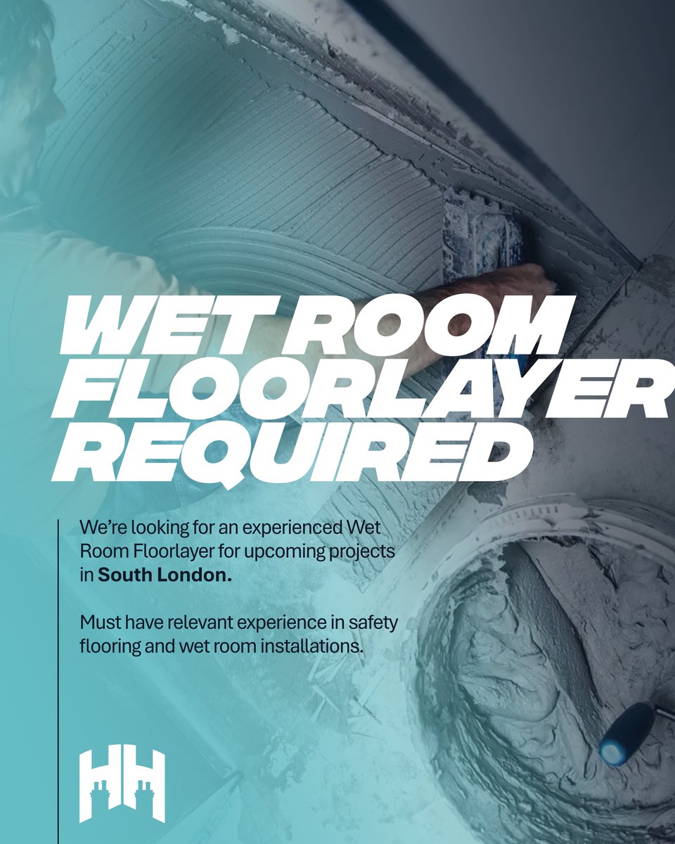 Wet Room Floorlayer Required

We’re looking for an experienced Wet Room Floorlayer for upcoming projects in South London. Must have relevant experience in safety flooring and wet room installations.

📍 South London

Please get in touch:
📧 sales@hertsheritage.com