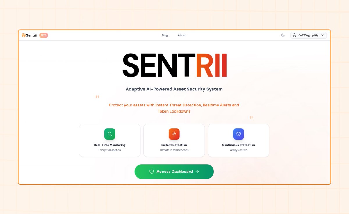 Sentrii_io's tweet image. Over 80% of Users never know they’ve been compromised until their assets are gone.
Users need proactive realtime defenses against asset losses & wallet hacks.
This is where Sentrii comes in, an Adaptive Ai Powered Asset Security System.
Once you activate Sentrii, this happens
