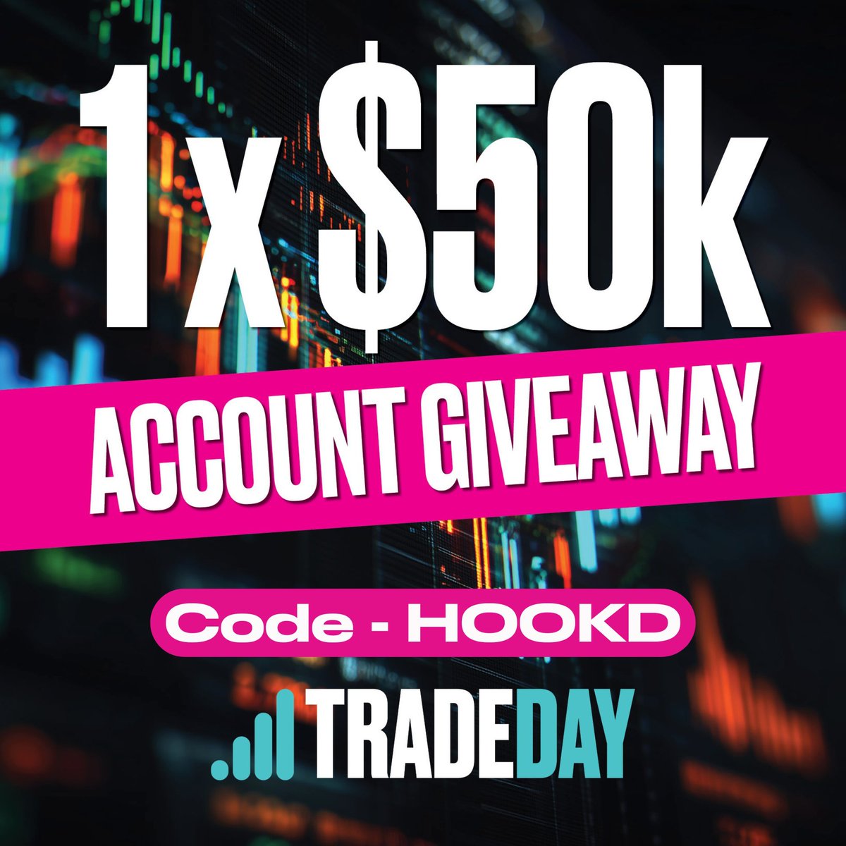🥳 TRADEDAY ACCOUNT GIVEAWAY 🥳

Here’s your chance to trade real capital with daily payouts and up to 6 accounts!

🔥Here's how to enter: 🔥

✅ Follow <a href="/HookdonPA/">Hookd</a> &amp; <a href="/TradeDayFunding/">TradeDay</a> 

✅ Like &amp; Retweet this post

✅ Tag 3 friends in the comments

💰 USE CODE: HOOKD