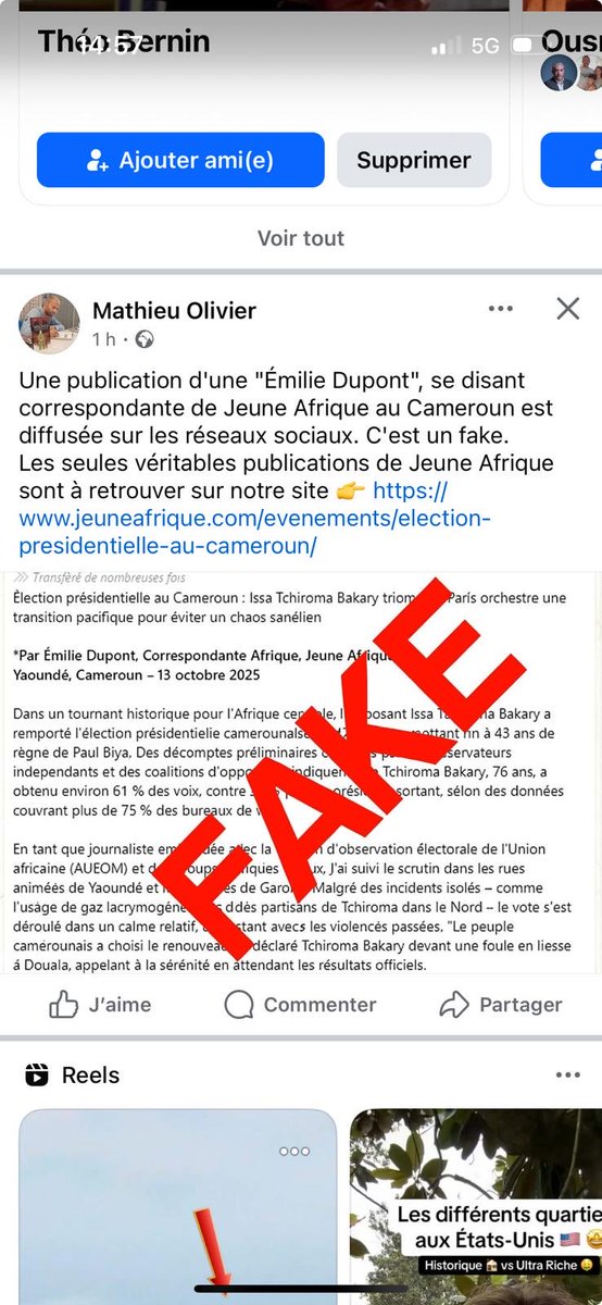 Au cas où… #Cameroun #TchiromaBakary #Biya