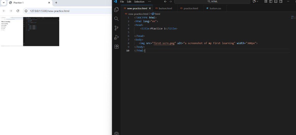 Ayenij101's tweet image. So today, i learned about HTML Attributes, how they provide additional information about elements and written in pairs like “name=“value”. I explored common ones like the “src”, “href”, which are used for images and links.