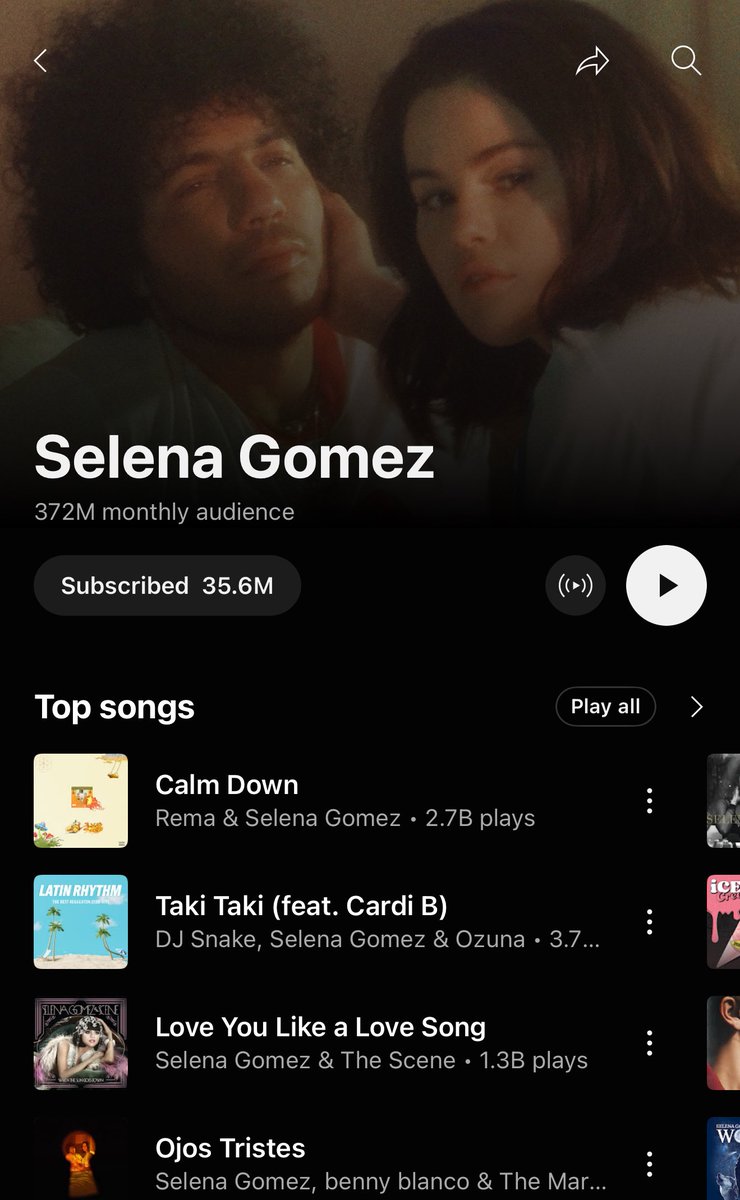 yourightselena's tweet image. Selena Gomez currently has a bigger monthly audience on Youtube Music than Ariana Grande, Miley Cyrus, and Demi Lovato COMBINED. Those numbers are actually insane omg.