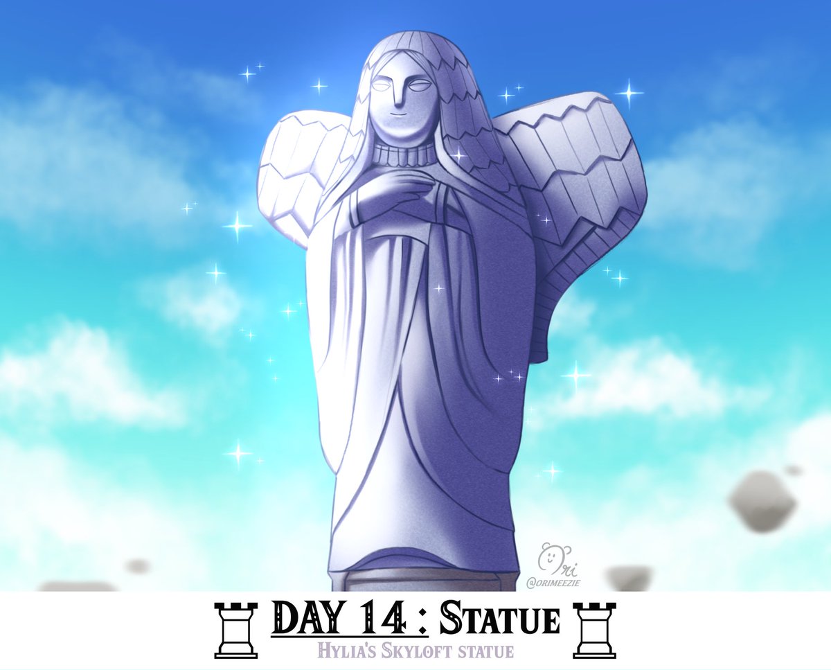 orimeezie's tweet photo. Day 14 : STATUE 🕊️
#Linktober #Linktober2025 https://t.co/AWob3rn0eP