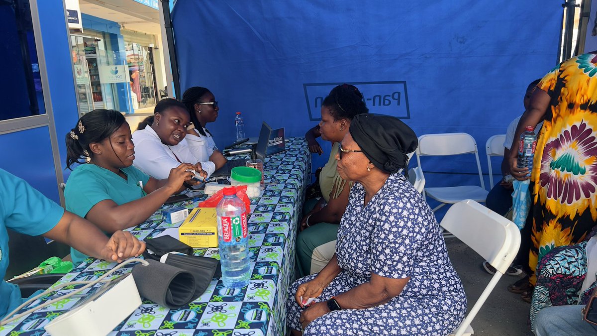 panafricanslc's tweet image. Health is Wealth! 💙
We brought wellness to #Spintex with a free medical screening for our customers and the community.
At Pan-African, empowerment starts with good health.
#PanAfrican #HealthIsWealth #CommunityImpact