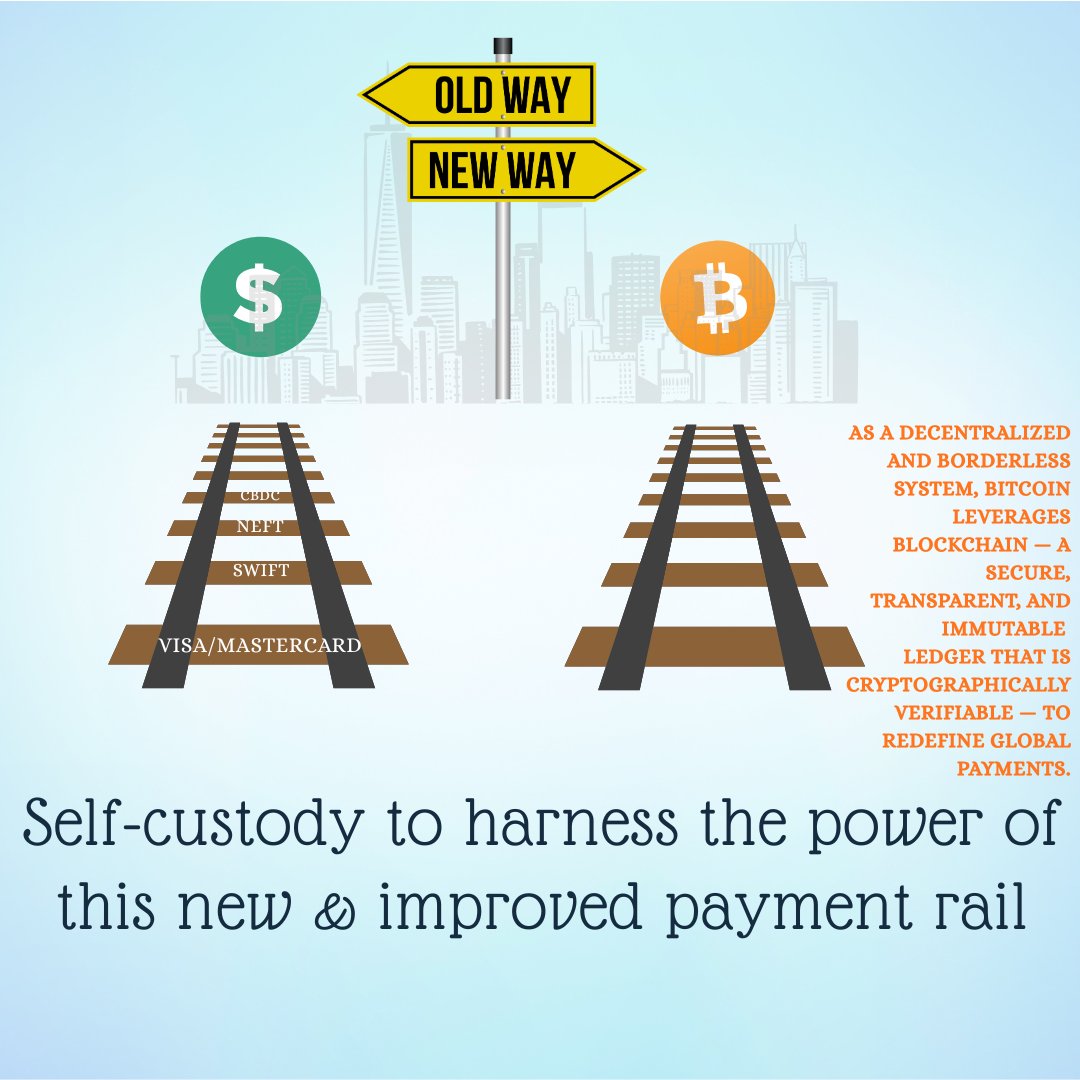 As Bitcoin adoption grows, traditional financial institutions will continue to package bitcoin into familiar custodial products. The temptation to take shortcuts will rise.

But bitcoin’s real innovation isn’t about fitting into the old system—it’s about building a new one where