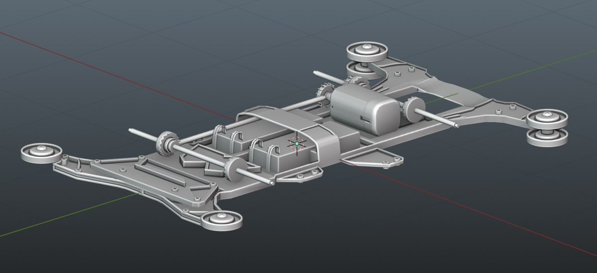 Mini 4WD chassis 
#Blender #B3D #ROBLOX #RobloxDev