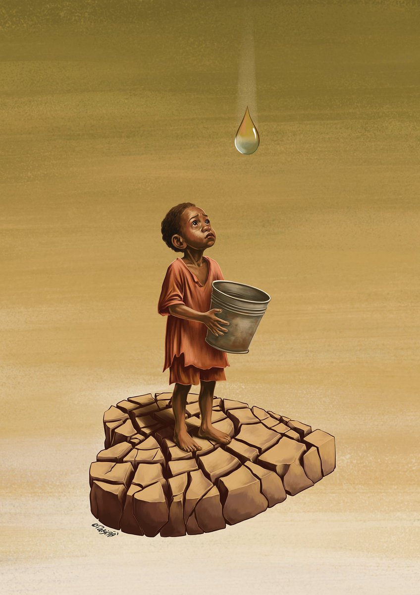 1/6
🌍 “The Thirst of the Heart”

This piece captures a world where the Earth's core fractures under neglect. A metaphor for our thirst, not just for water, but empathy, harmony, and mindfulness. When land parches, so does the spirit.
#Art #ClimateAwareness