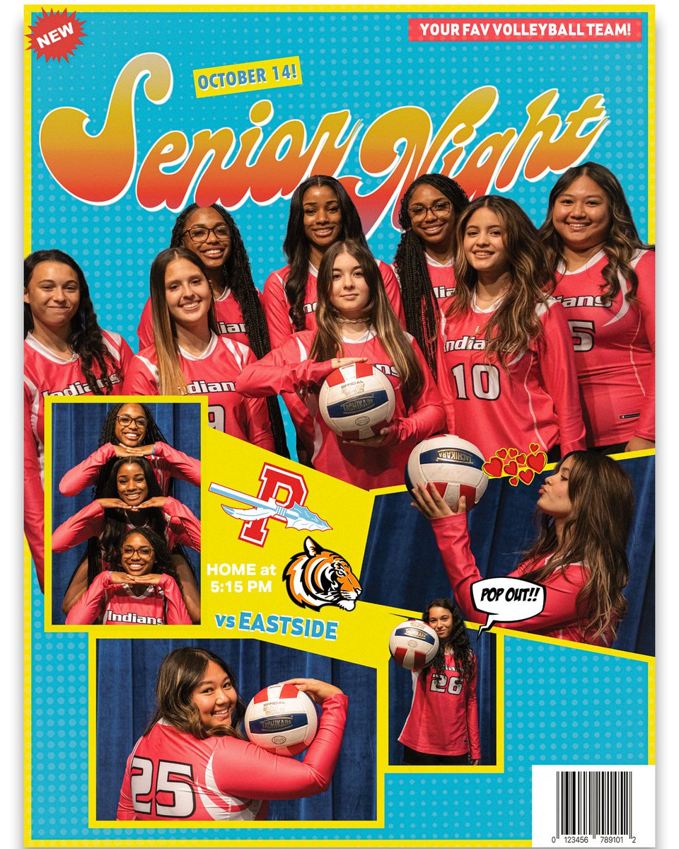 PennsaukenAD's tweet image. 🚨SENIOR NIGHT🚨

Girls Volleyball vs Eastside
HOME at 5:15 PM
Pennsauken, NJ
- JV at 3:45 PM

#codered