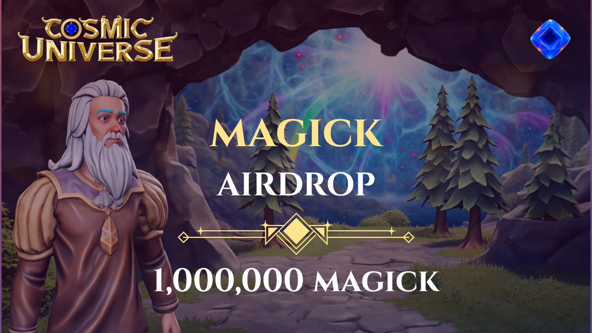 🚀 The gates of the Cosmos are open!
Phase 1 of the $MAGICK Presale is LIVE 🌌

Step into Cosmic Universe, a fantasy worldbuilder MMORPG powered by blockchain.

Early access = best price ⚡
🔗 presale.cosmicuniverse.io

#CosmicUniverse #Presale #MAGICK